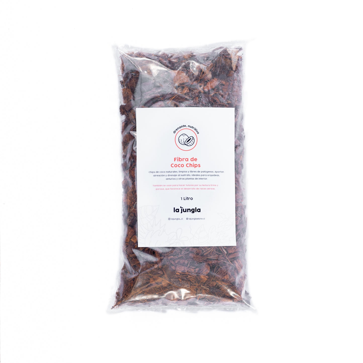 Fibra de coco chips 1lt