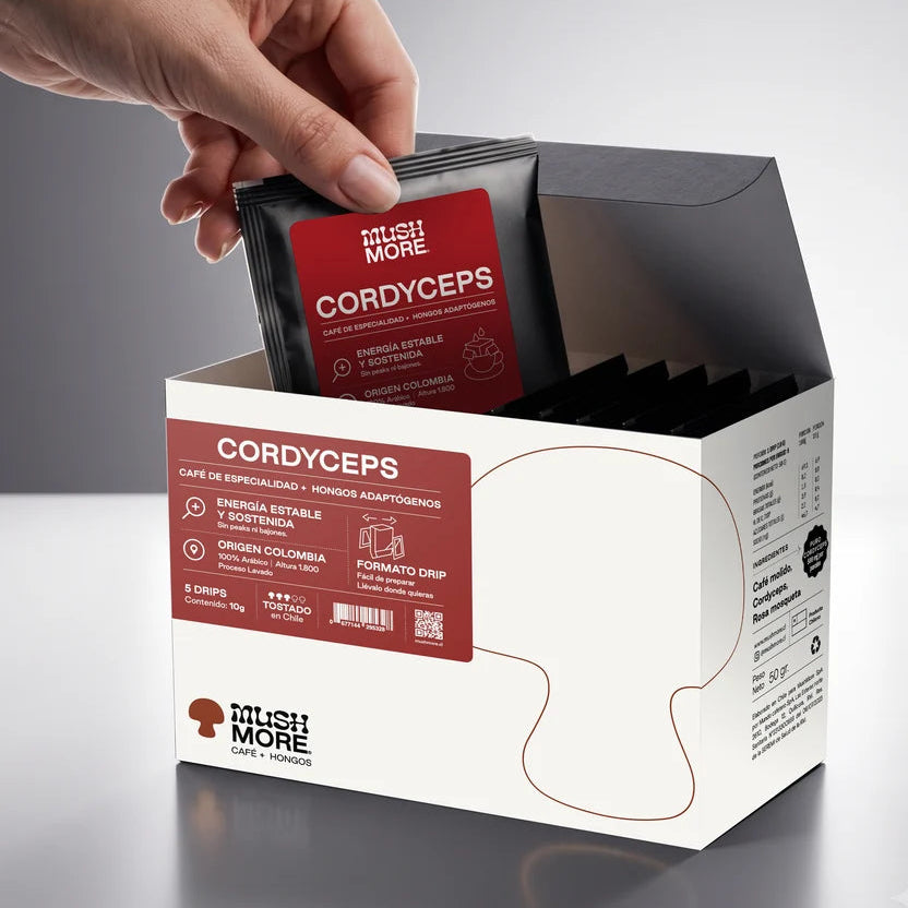 Café Mushmore Caja Drips (5 u) - Cordyceps