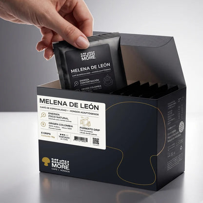 Café Mushmore Caja Drips (5 u) - Melena de Leon
