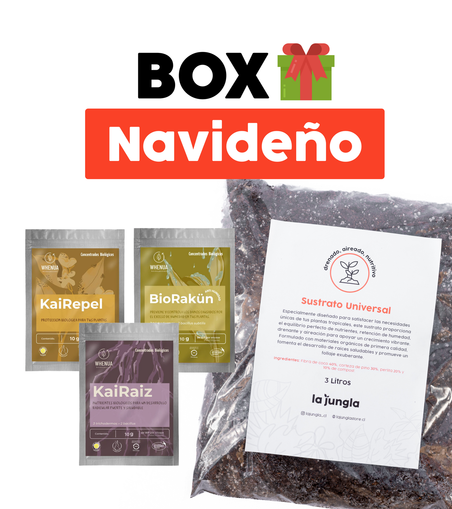 BOX NAVIDEÑO - Cuidado completo para tus plantas