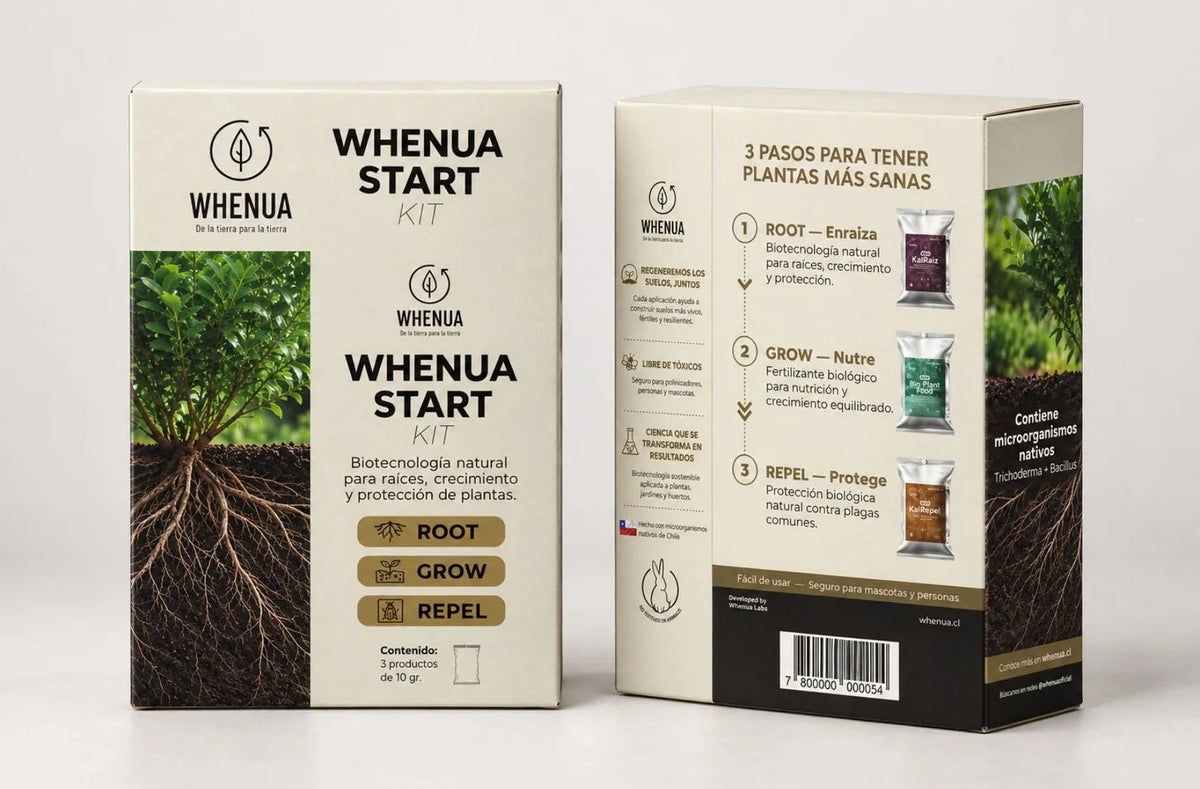 Whenua Start Pack - Kit Biológico para Raíces, Crecimiento y Protección | 3 x 10 g