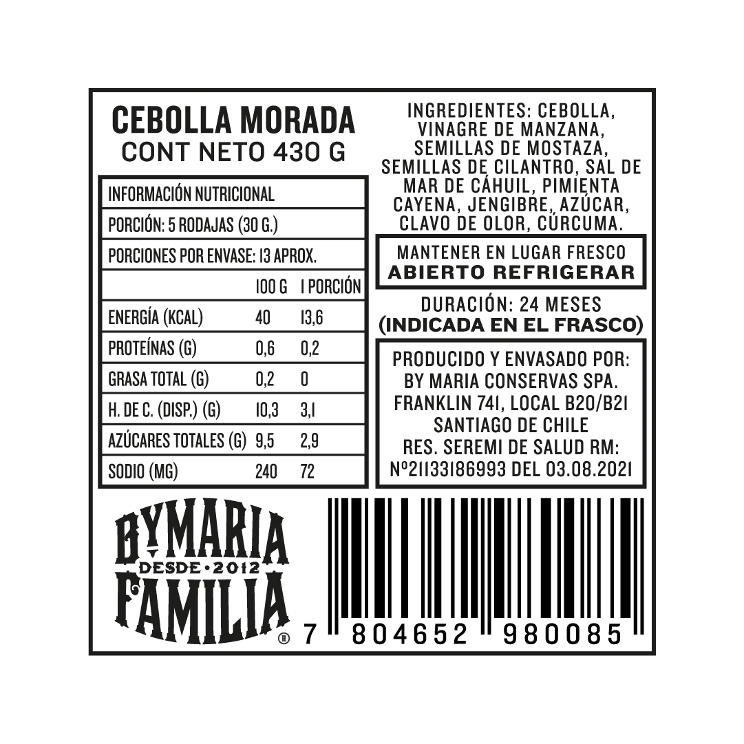 Cebolla Morada 430gr - ByMaria
