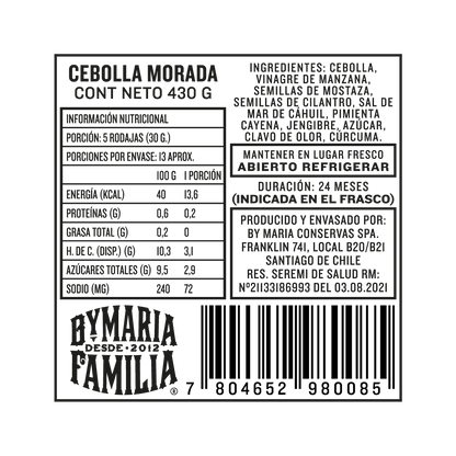 Cebolla Morada 430gr - ByMaria